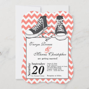 Convite para Casamento de Fornos Chevron 5x7