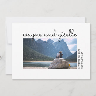 Convite para casamento de fotos