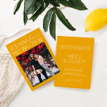 Convite para Casamento de Fotos Amarelo de Diversã<br><div class="desc">Projetado para coordenar com a Coleção de Convite para Casamento "Brilhante". Para alterar os detalhes, clique em "Detalhes". Para mover o texto ou alterar o tamanho, a fonte ou a cor, clique em "Editar usando a Ferramenta de Design". Visualize o link de coleção nesta página para ver todos os itens...</div>