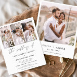 Convite para Casamento de Fotos Branco e Preto do<br><div class="desc">Celebre sua história de amor com nosso Convite para Casamento de Fotos Branco e Preto no Orçamento. Este convite elegante e barato captura a beleza eterno do seu romance em preto clássico e branco. Projetado para se adequar a qualquer orçamento, este convite não se compromete em estilo. A simplicidade do...</div>