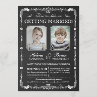 Convite para Casamento de Fotos da Escola Antiga