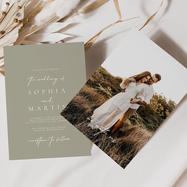 Convite para Casamento de Fotos de Cinzas Leve Mod (Criador carregado)