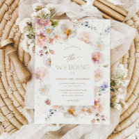 Convite Para Casamento De Fotos De Sangue De Flor