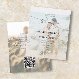 Convite para Casamento de Fotos de Script de Orçam