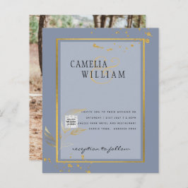 Convite para casamento de fotos do BUDGET Salvar a