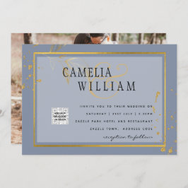 Convite para casamento de fotos do BUDGET Salvar a