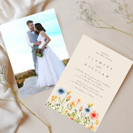 Convite para Casamento de Fotos do Jardim de Bóho