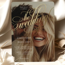 Convite Para Casamento De Fotos Em Caligrafia