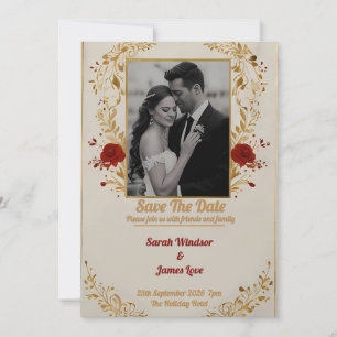 Convite para casamento de fotos pessoais