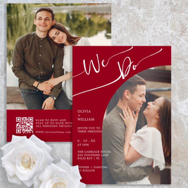 Convite para Casamento de Fotos QR do Script Burgu (Criador carregado)