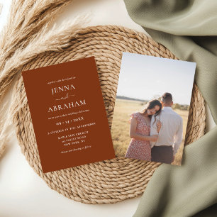 Convite Para Casamento De Fotos Russo Moderno Terr