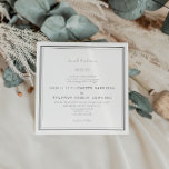Convite para Casamento de Fronteira Clássica Elega<br><div class="desc">Convite para Casamento de Fronteira Clássica Elegante</div>