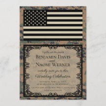 Convite para Casamento de Fuzileiros Navais