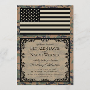 Convite para Casamento de Fuzileiros Navais