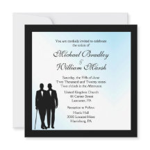 Convite para casamento de Gay de Dia Adorável