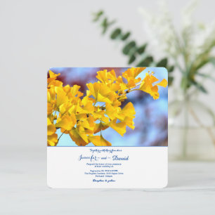 Convite Para Casamento De Ginko Biloba