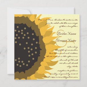 Convite Para Casamento De Girassol