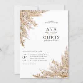 Convite Para Casamento De Graus Secos Pampas
