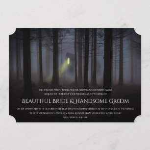 Convite para Casamento de Halloween em Casa Assomb