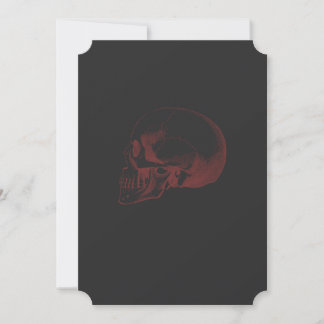 Convite para Casamento de Halloween Skull