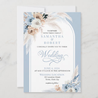 Convite para Casamento de Harmonia do Azure & Dour