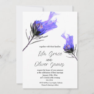 Convite para Casamento de Herança de Burning Bloom