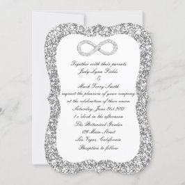 Convite Para Casamento De Infinidade De Diamante D