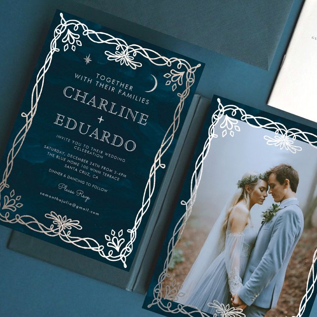 Convite para Casamento de Ivy Silver Medieval do I (Criador carregado)