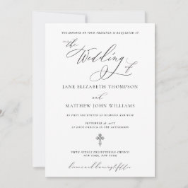 Convite para Casamento de Jane Christian com RSVP