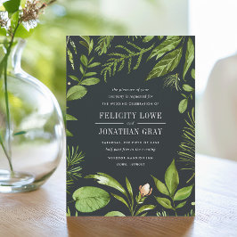 Convite Para Casamento De Jardim Da Meia-Noite