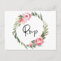 Convite para Casamento de Jardim de Blooms Floral