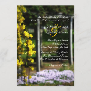 Convite para Casamento de Jardim Secreto