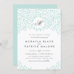 Convite para Casamento de Jardim Secreto - Casa