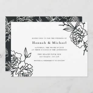 Convite para Casamento de Jardim Secreto   Tinta