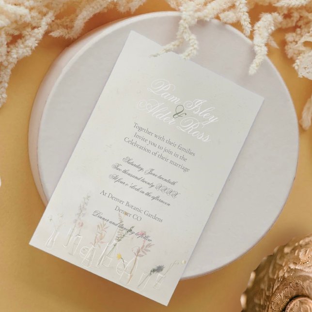 Convite para Casamento de Jars Boho (Criador carregado)