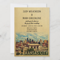 Convite para Casamento de Kansas City Missouri