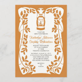 Convite para Casamento de Lanterna de Petróleo e Á