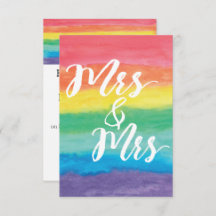 Convite para Casamento de Lésbicas, Sra. Rainbow