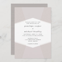 Convite para Casamento de Linhas Modernas