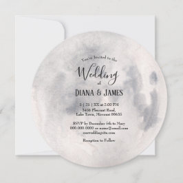 Convite para Casamento de Lua Cheia Boho