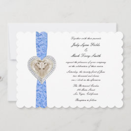 Convite para Casamento de Lugar Azul Unicórn