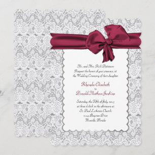 Convite para Casamento de Lugar Branco Elegante