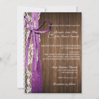 Convite Para Casamento De Madeira Rústica Do País