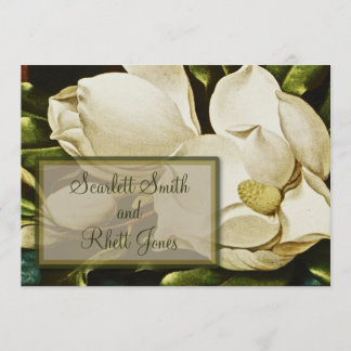 Convite para Casamento de Magnolias