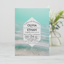 Convite para casamento de marinhos de estrelas do