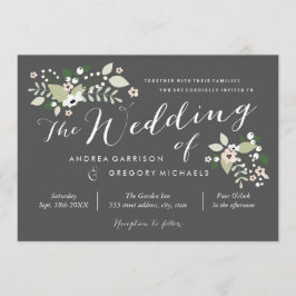 Convite para Casamento de Meadow Blooms