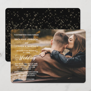 Convite para Casamento de Modelo de Foto de Estrel