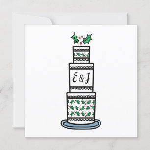Convite para Casamento de Natal Personalizado