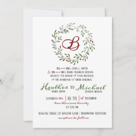 Convite para Casamento de Natal Russo