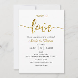 Convite para Casamento de Neve no Amor, Casamento 